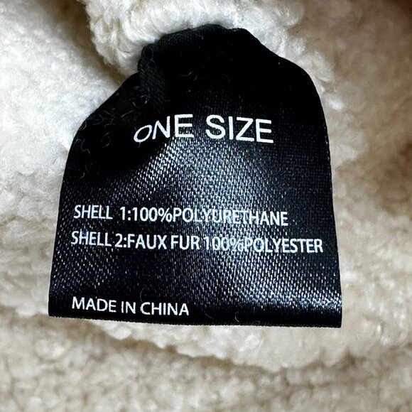 Like Dreams Backpack Womens One Size Tan Faux Fur/Leather NWT - Picture 5 of 11